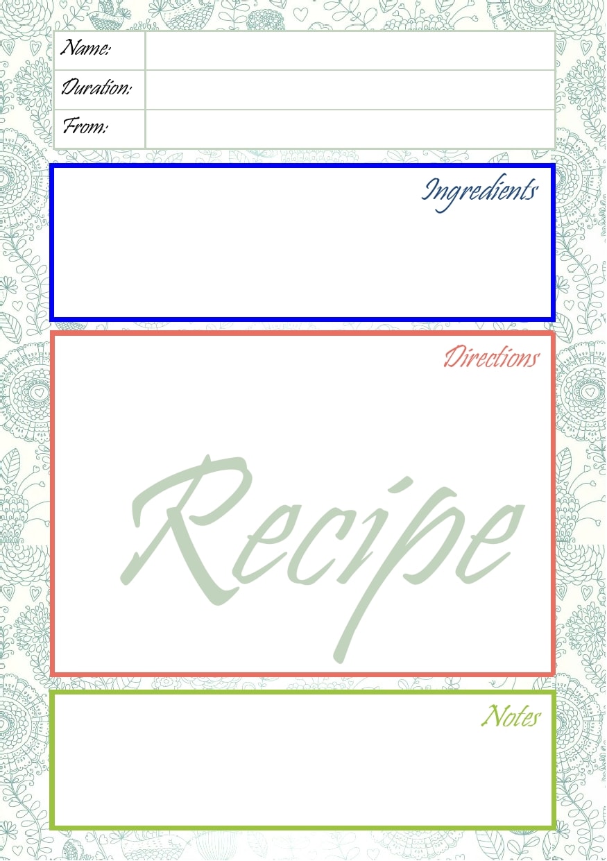 Detail Cookbook Template Google Docs Nomer 45