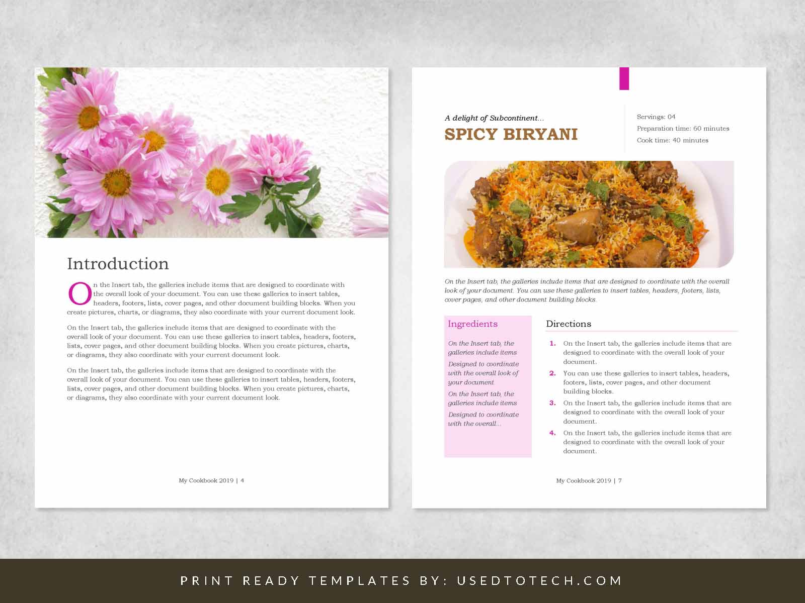 Detail Cookbook Template Google Docs Nomer 54