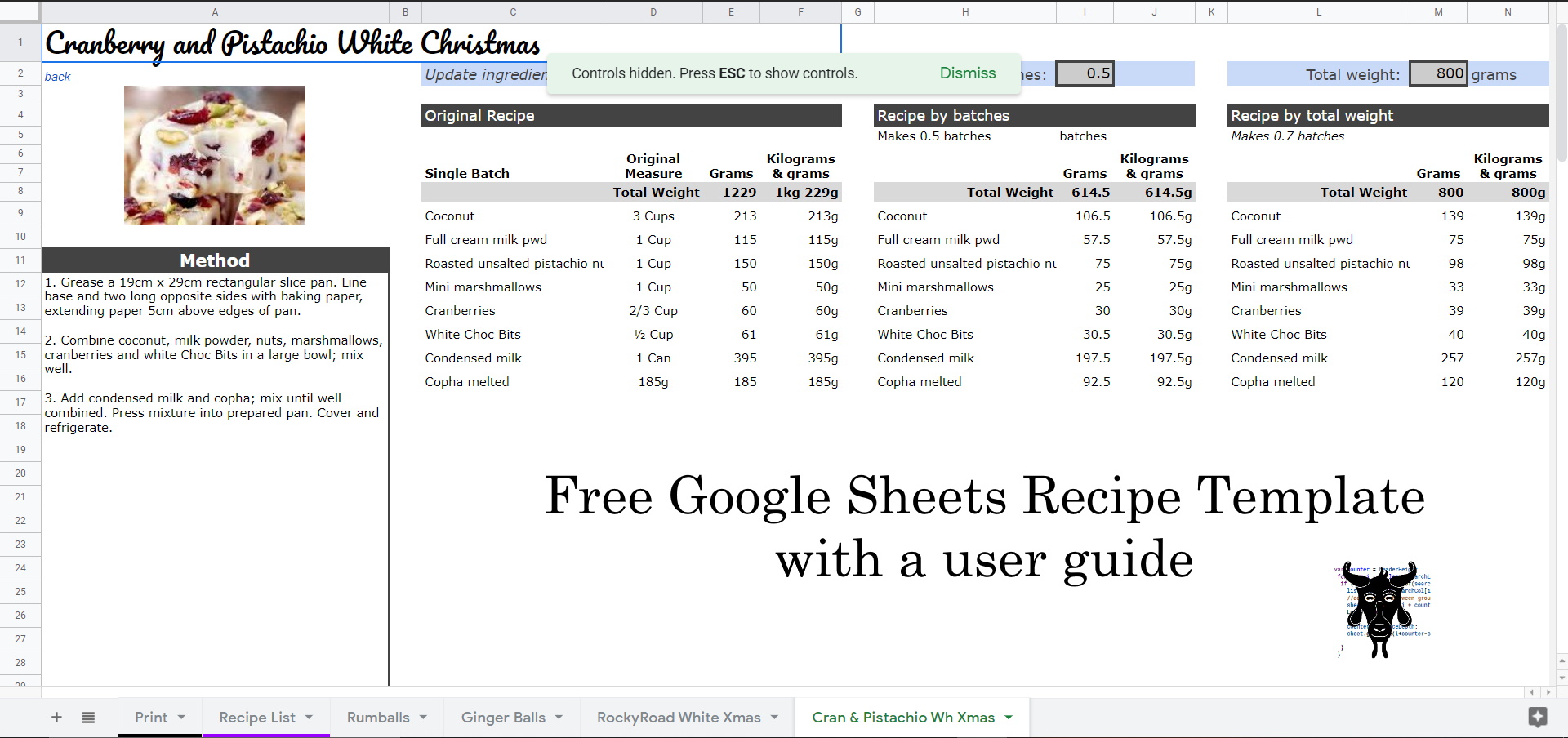 Detail Cookbook Template Google Docs Nomer 55