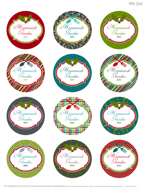 Detail Cookie Labels Template Nomer 10