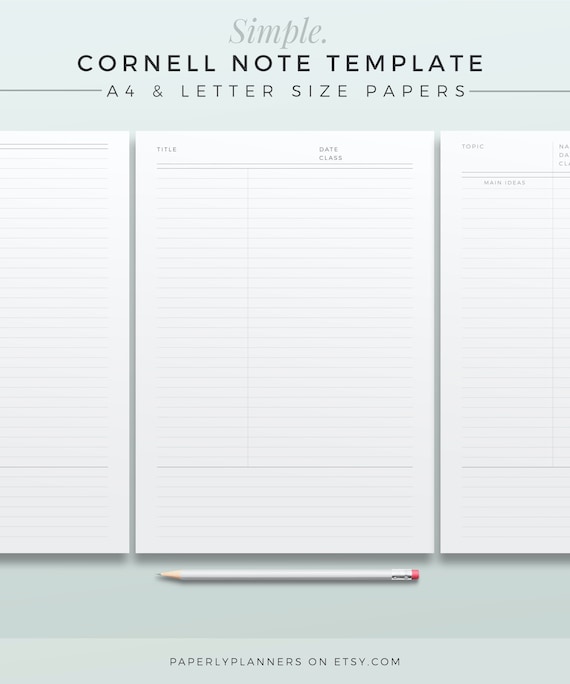 Detail Cornell Notebook Template Nomer 13