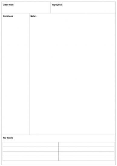 Detail Cornell Notebook Template Nomer 33