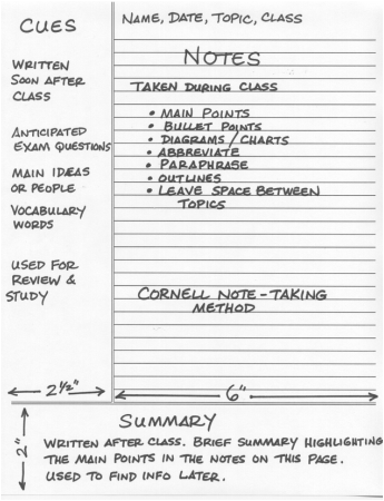 Detail Cornell Notebook Template Nomer 44