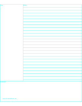 Detail Cornell Notebook Template Nomer 55