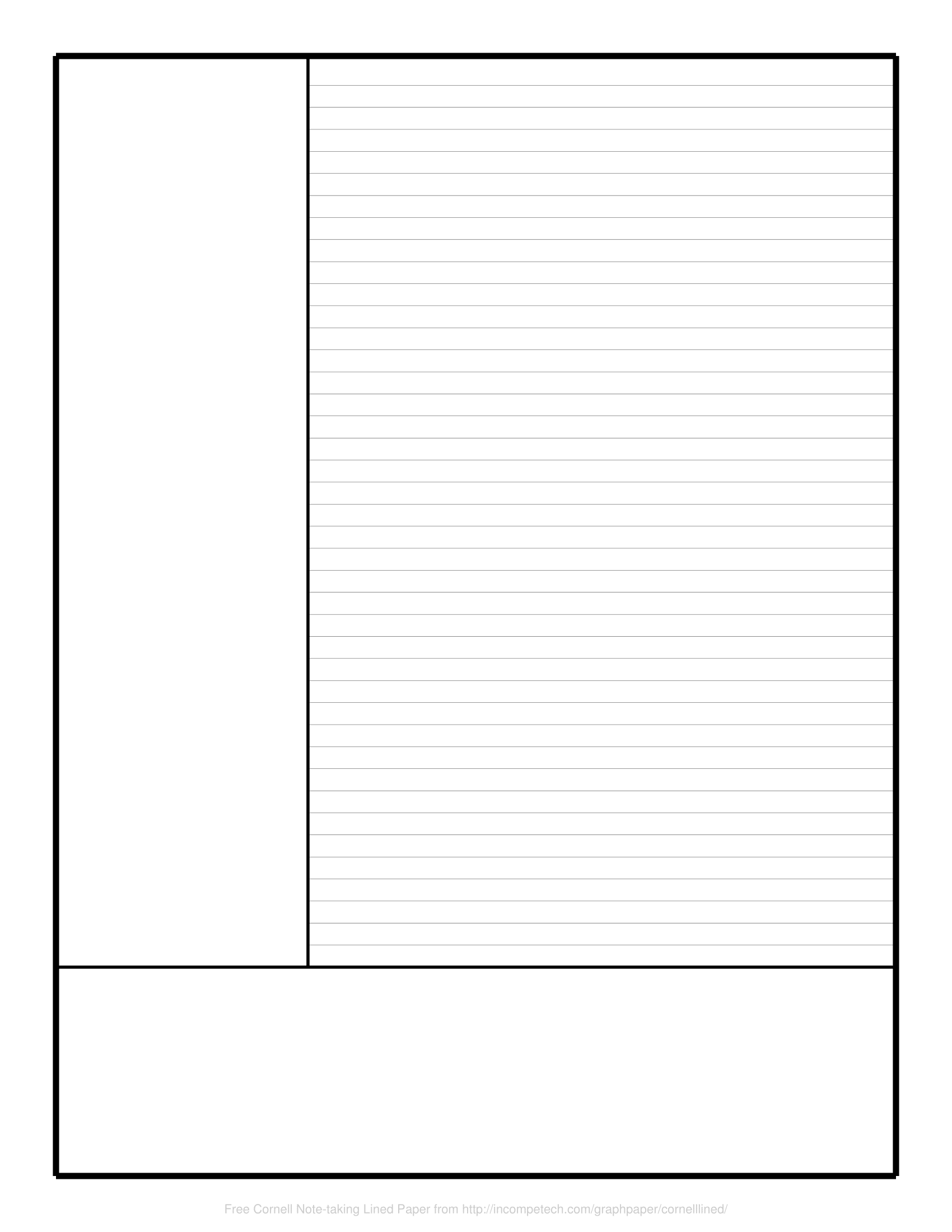 Detail Cornell Notes Template Nomer 18