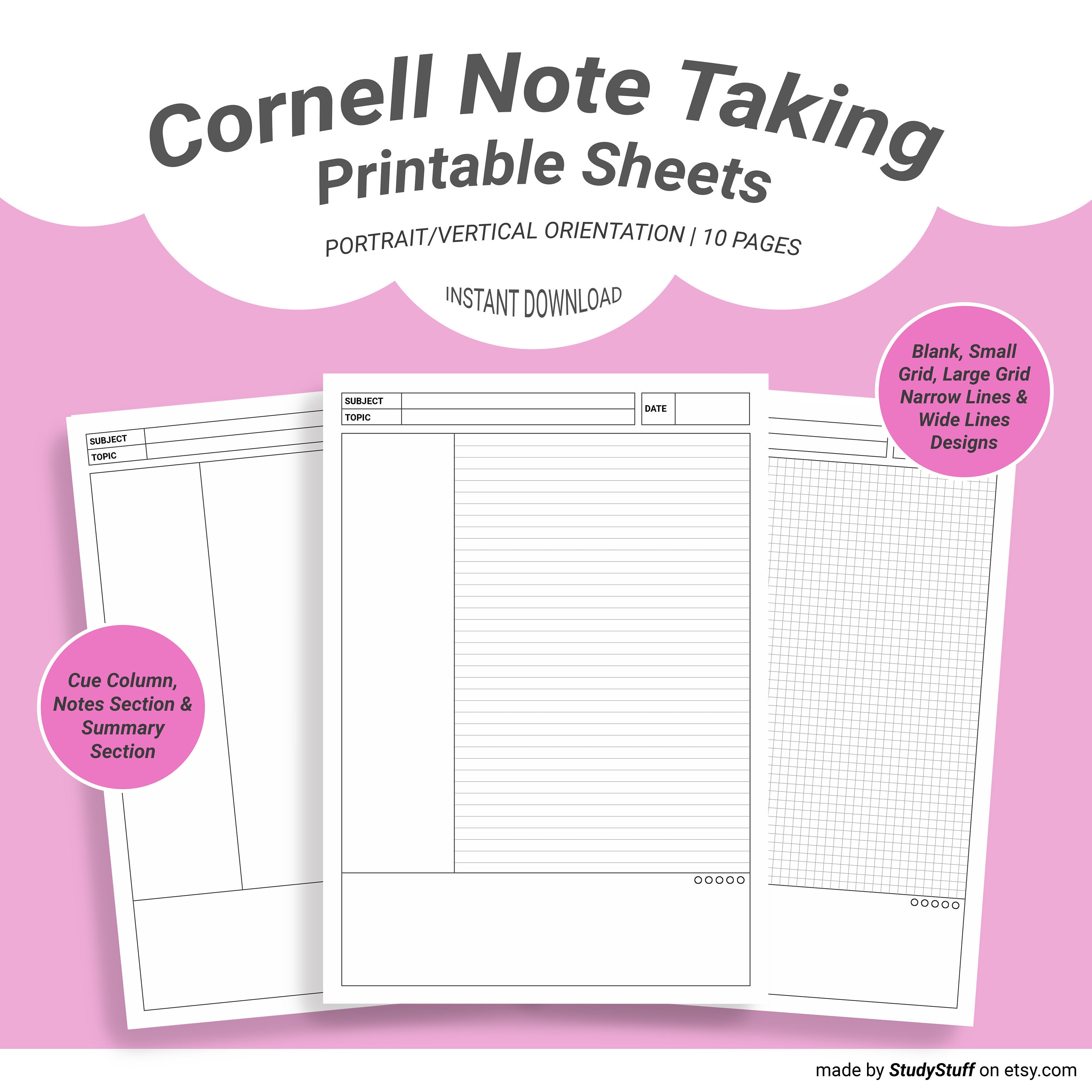 Detail Cornell Notes Template Nomer 35