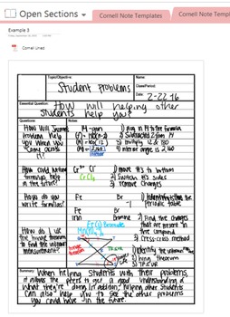 Detail Cornell Notes Template For Onenote Nomer 14