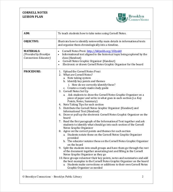 Detail Cornell Notes Template For Onenote Nomer 31