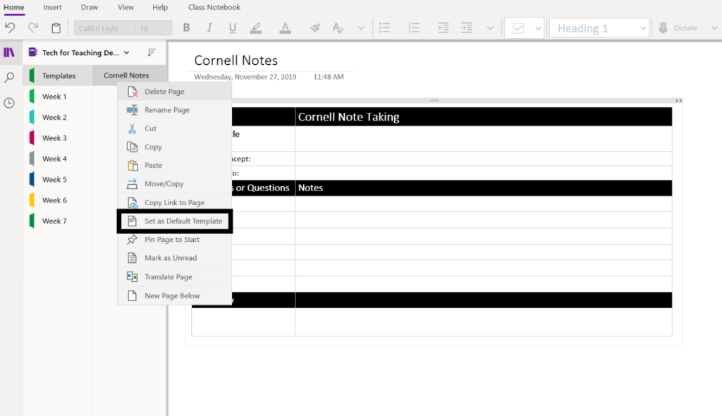 Detail Cornell Notes Template For Onenote Nomer 8