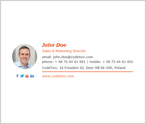 Detail Corporate Email Signature Template Nomer 2