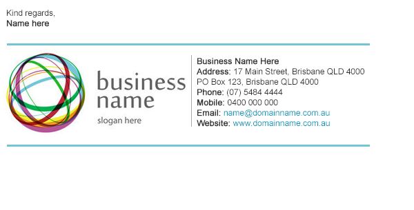 Detail Corporate Email Signature Template Nomer 17