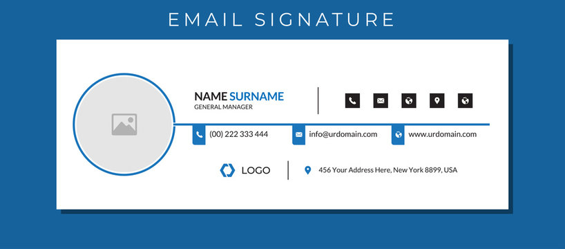 Detail Corporate Email Signature Template Nomer 19