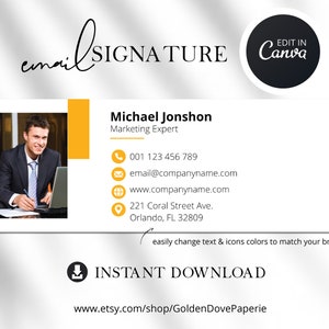 Detail Corporate Email Signature Template Nomer 32