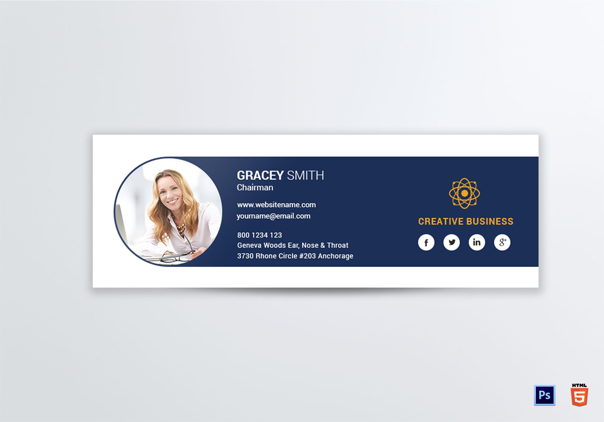 Detail Corporate Email Signature Template Nomer 40