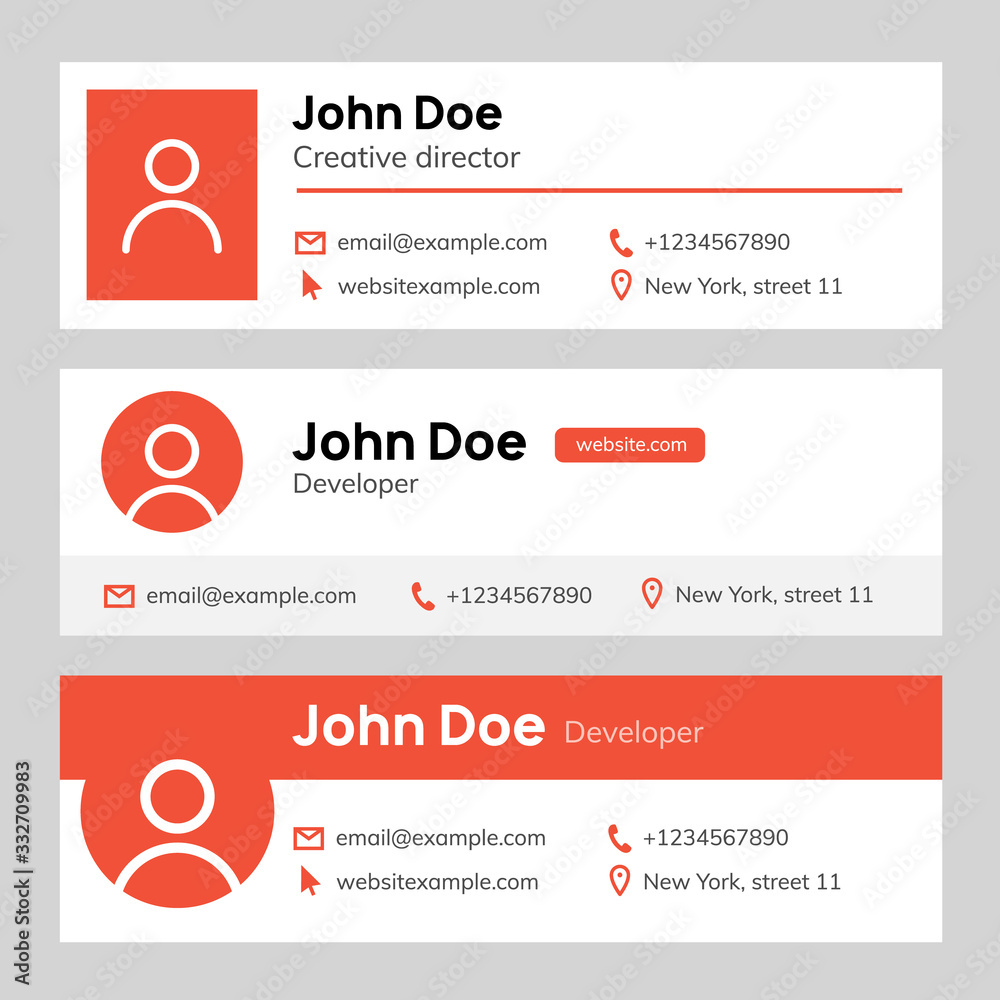 Detail Corporate Email Signature Template Nomer 41