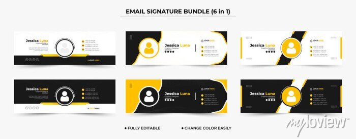 Detail Corporate Email Signature Template Nomer 48