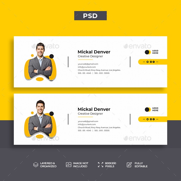 Detail Corporate Email Signature Template Nomer 49