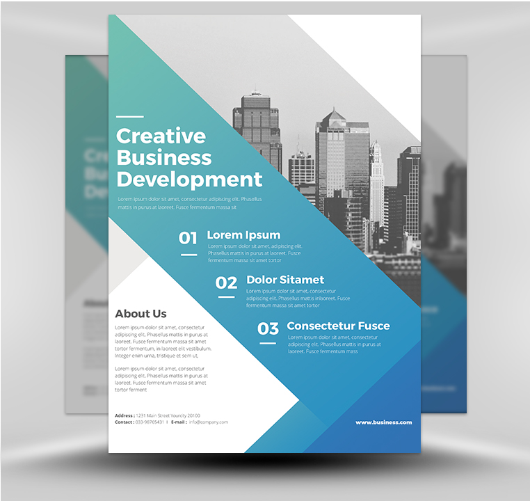 Detail Corporate Flyer Template Nomer 20