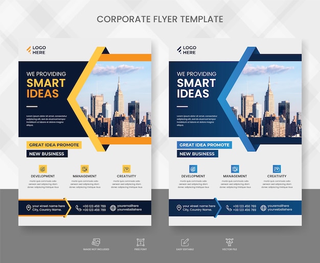 Detail Corporate Flyer Template Nomer 24