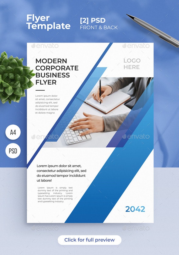 Detail Corporate Flyer Template Nomer 25