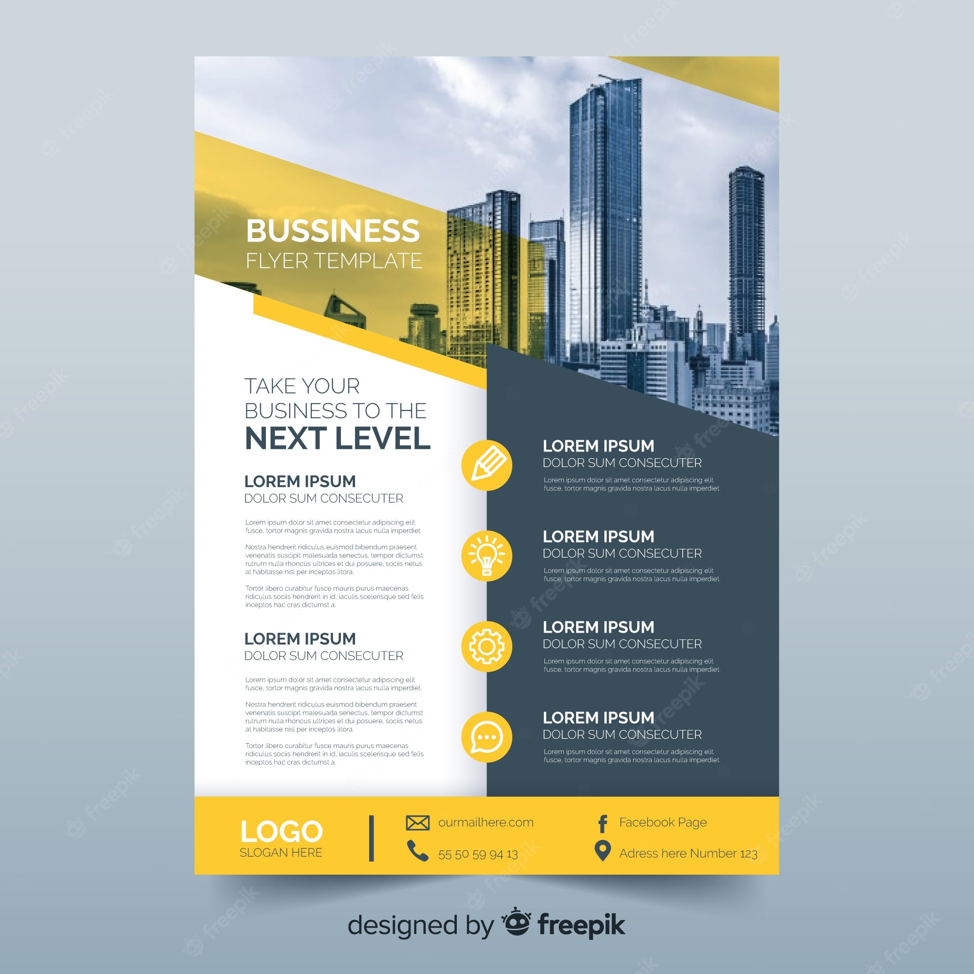 Detail Corporate Flyer Template Nomer 28