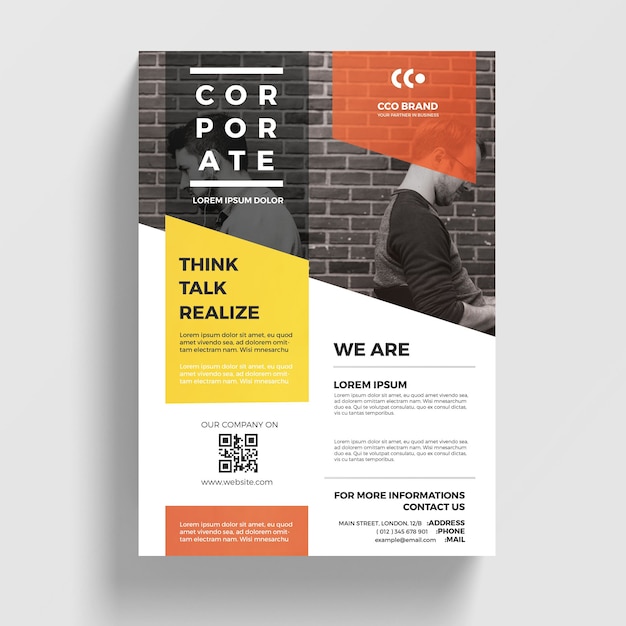 Detail Corporate Flyer Template Nomer 35