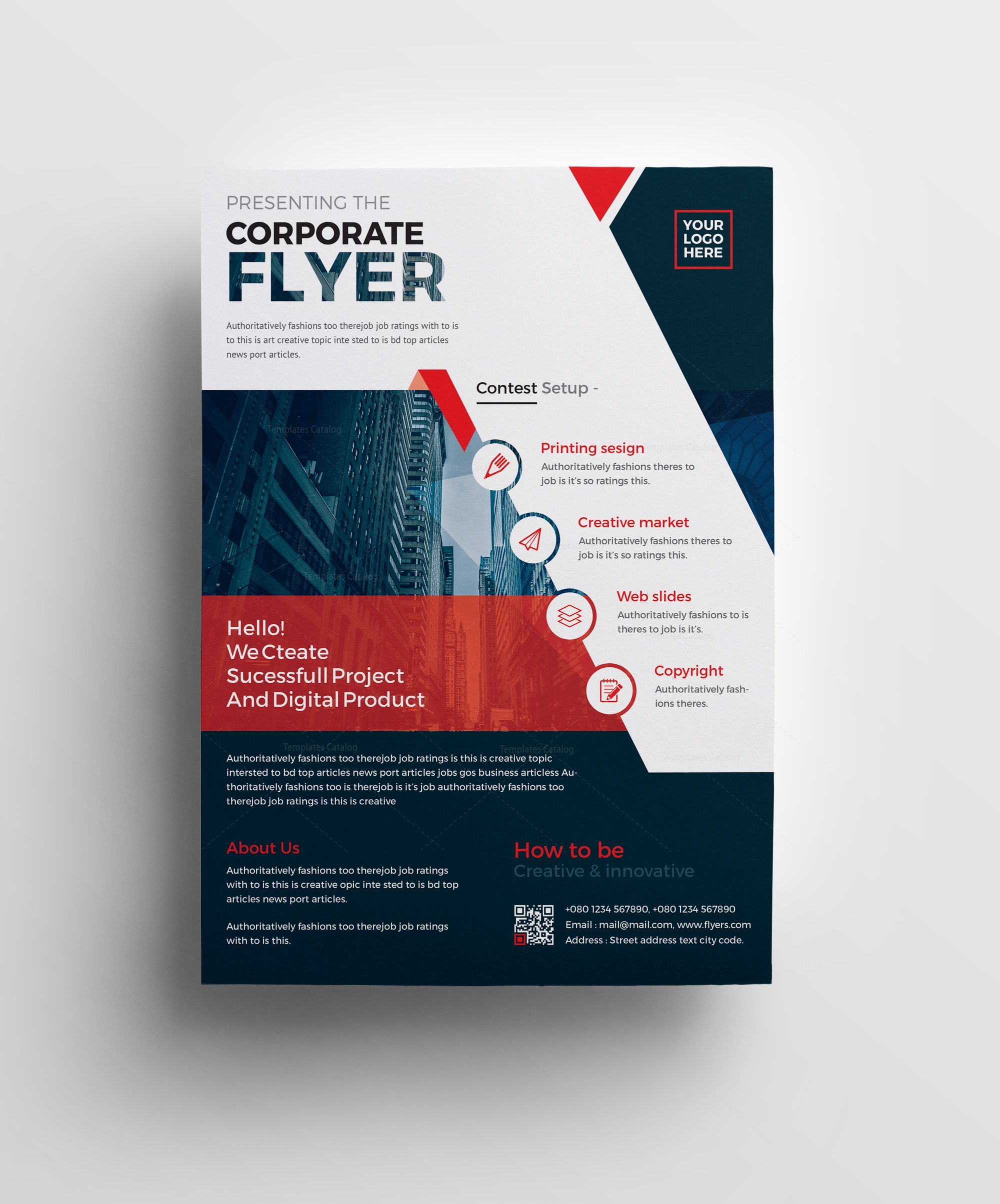 Detail Corporate Flyer Template Nomer 47