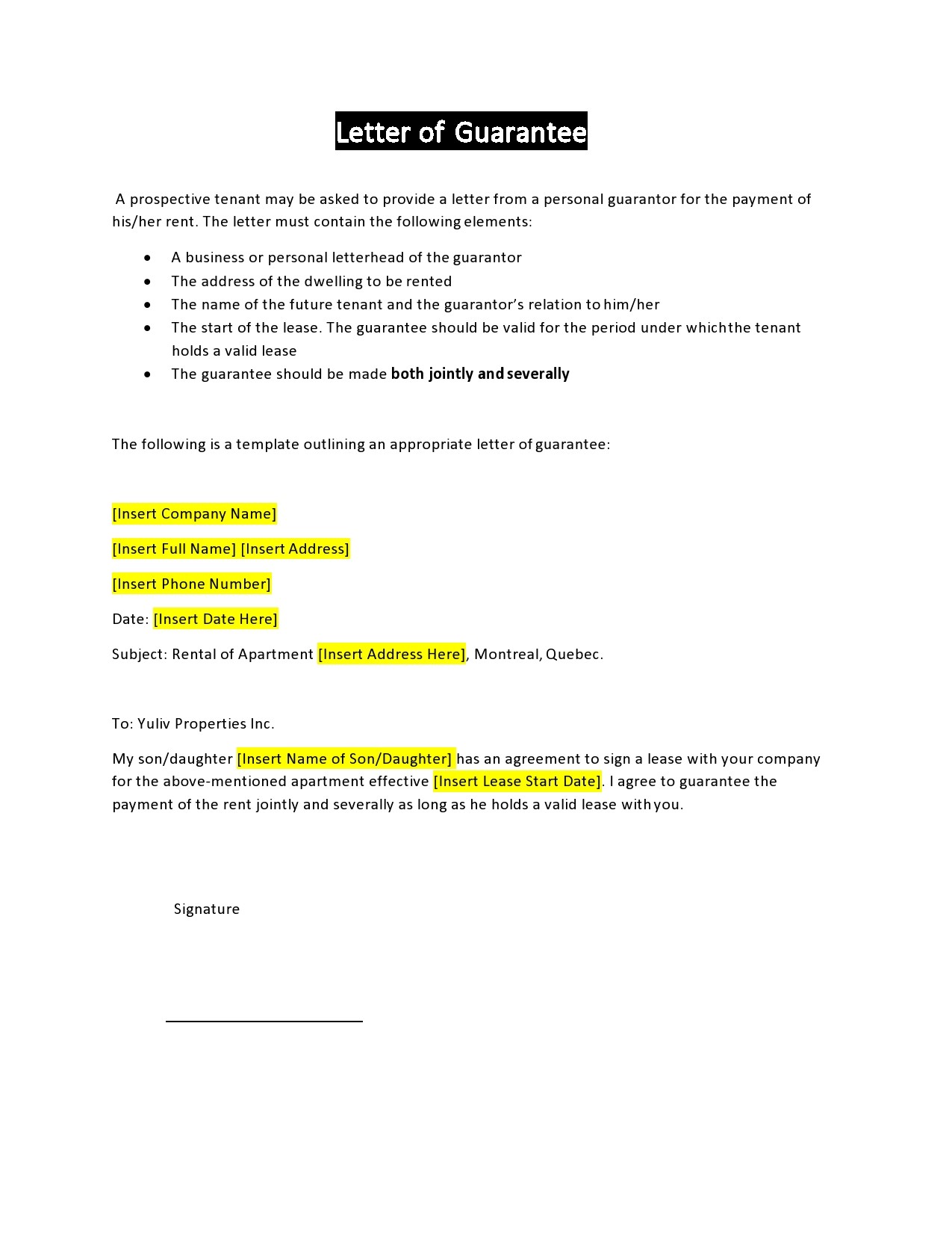 Download Corporate Guarantee Template Nomer 37