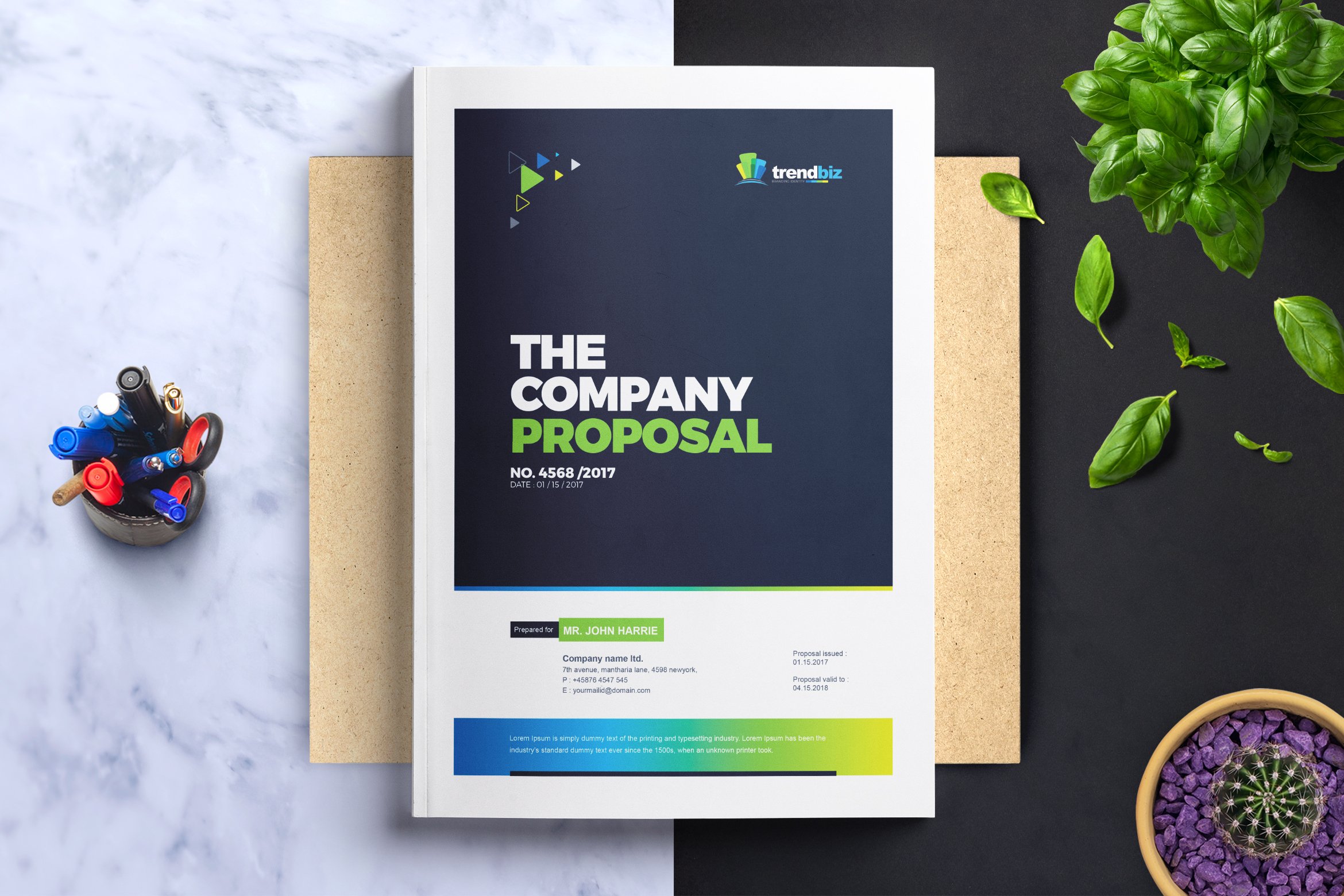 Detail Corporate Proposal Template Nomer 36