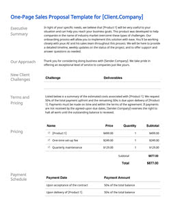 Detail Corporate Proposal Template Nomer 7