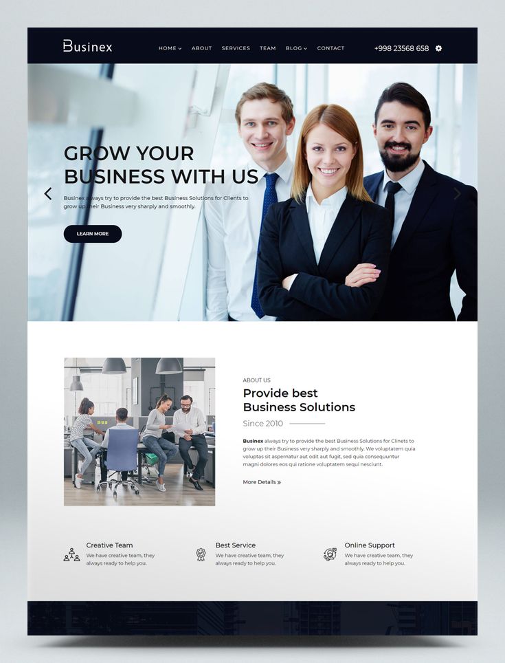 Detail Corporate Template Html Nomer 17