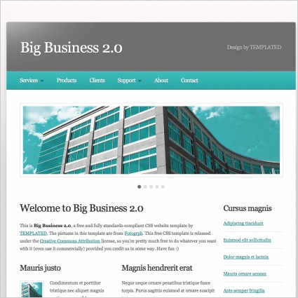 Detail Corporate Template Html Nomer 37