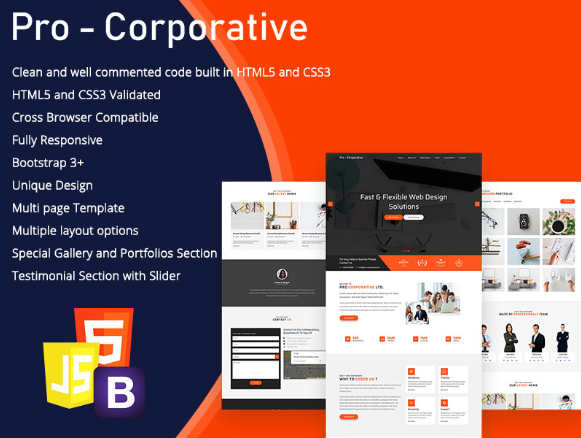 Detail Corporate Template Html Nomer 8