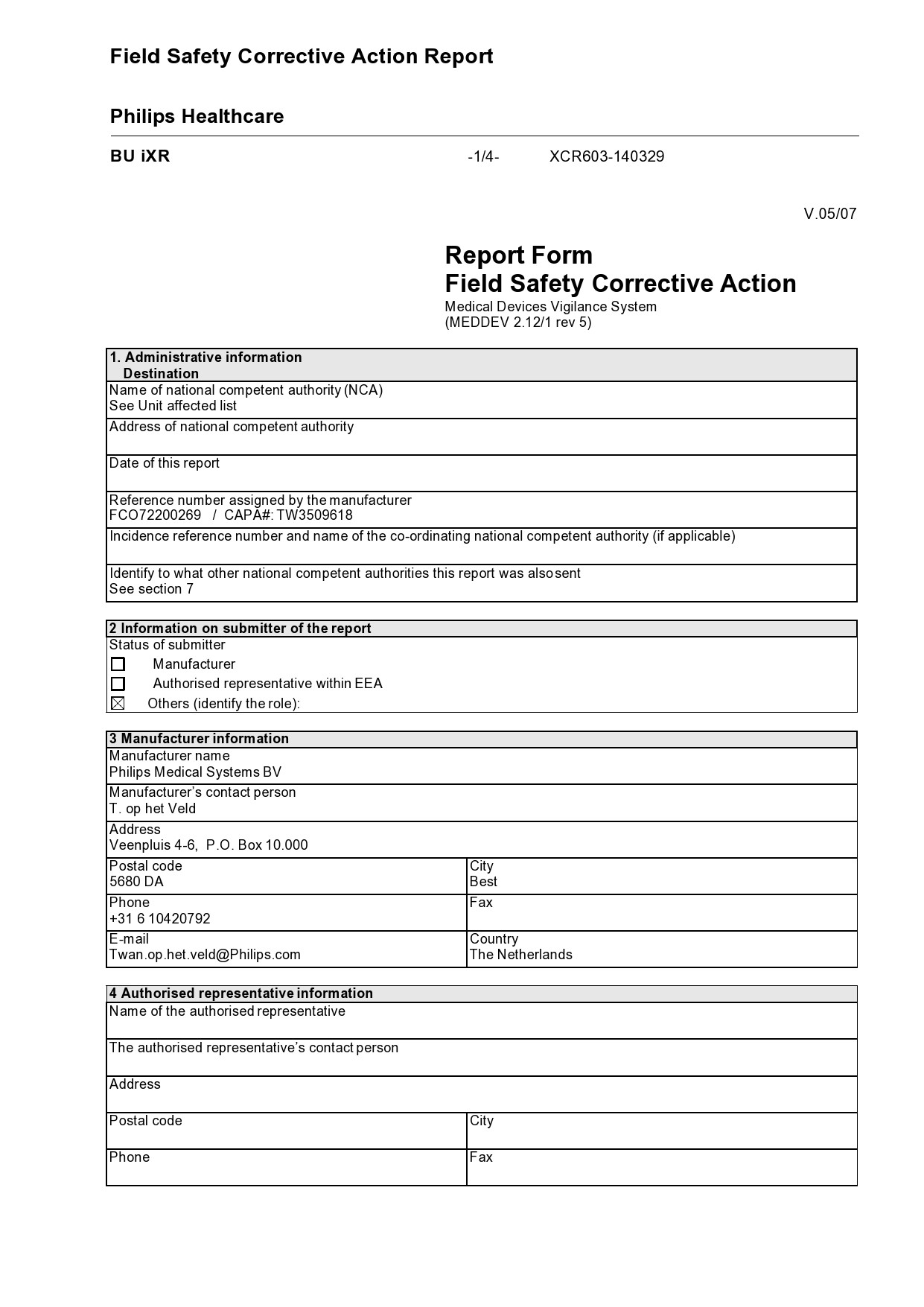 Detail Corrective Action Report Template Excel Nomer 25