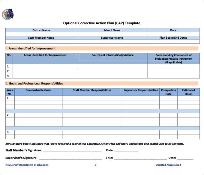 Detail Corrective Action Template Excel Nomer 5