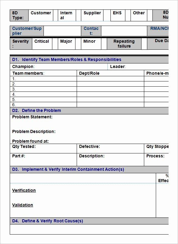 Detail Corrective Action Template Excel Nomer 8