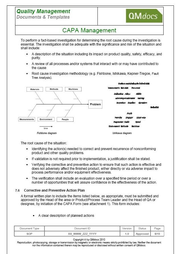 Detail Corrective And Preventive Action Form Template Nomer 29