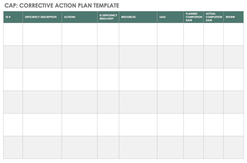 Detail Corrective And Preventive Action Form Template Nomer 30