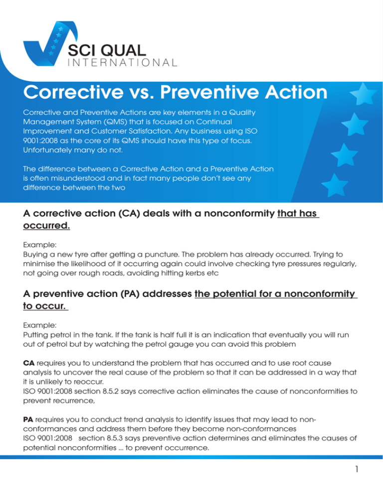 Detail Corrective And Preventive Action Template Nomer 36