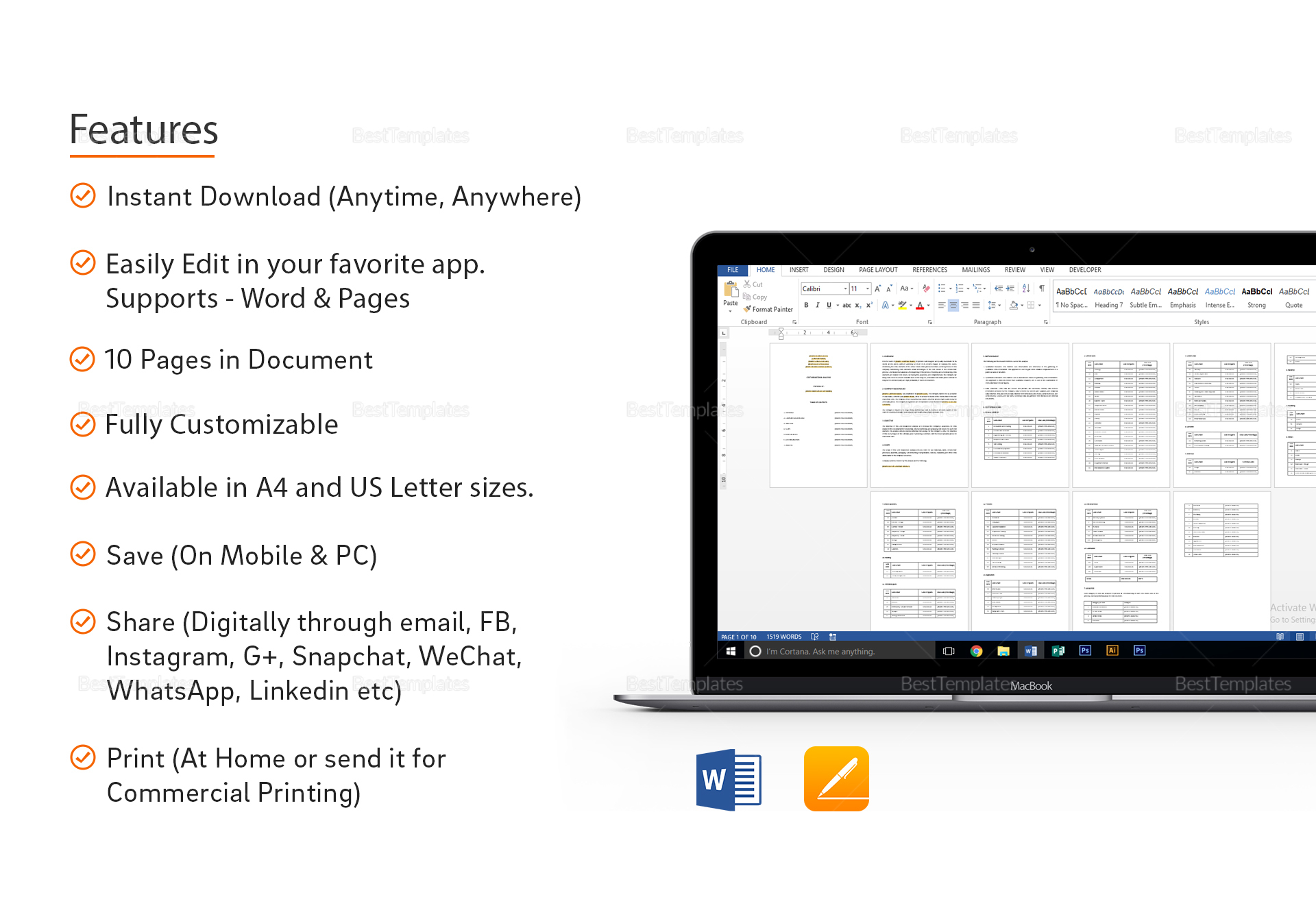 Detail Cost Breakdown Analysis Template Nomer 27