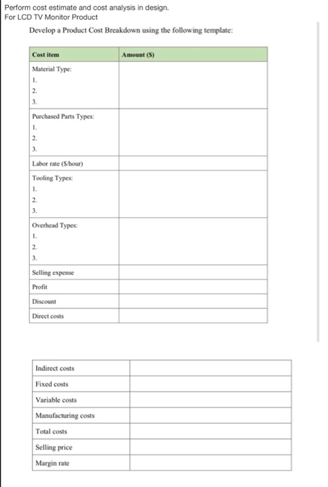 Detail Cost Breakdown Analysis Template Nomer 31