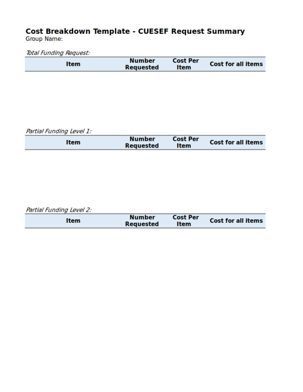 Detail Cost Breakdown Analysis Template Nomer 40