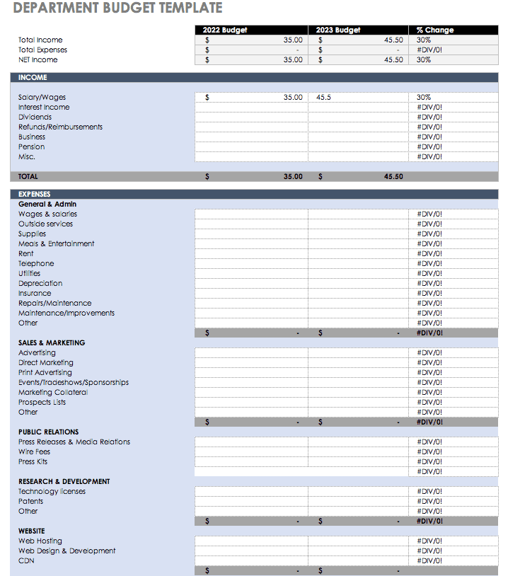 Detail Cost Budget Template Nomer 27