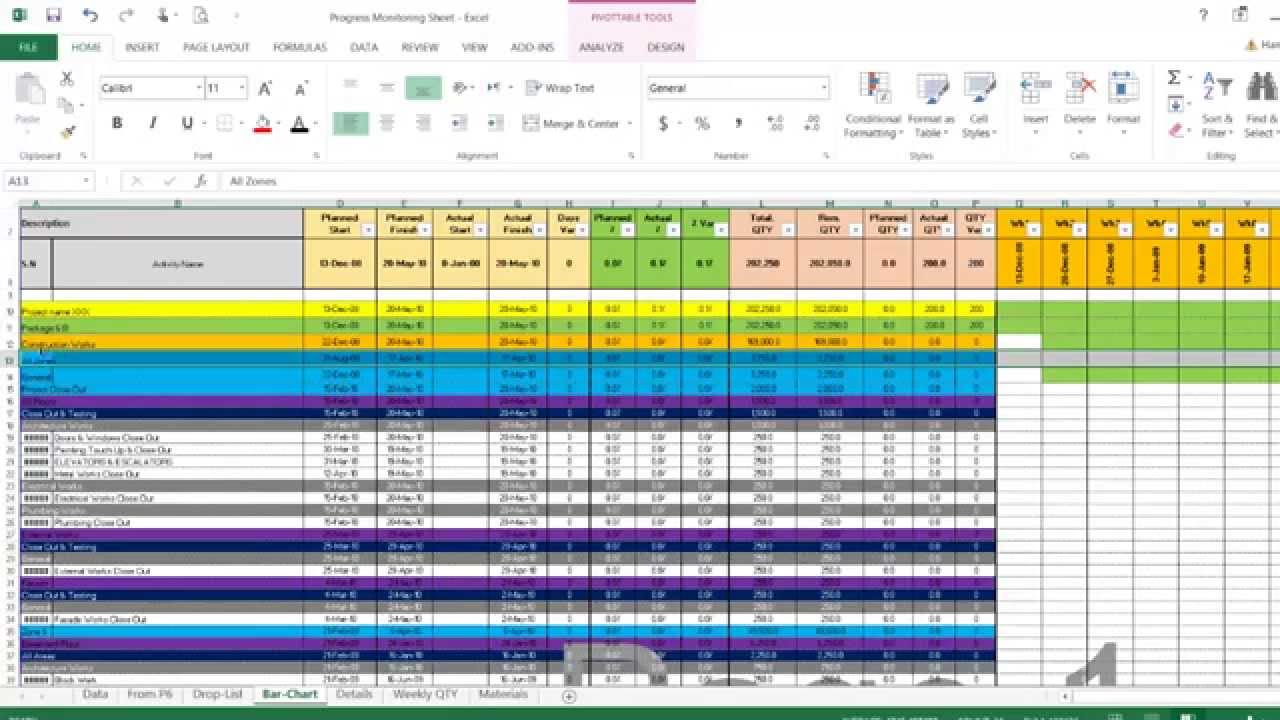 Detail Cost Control Excel Template Nomer 5