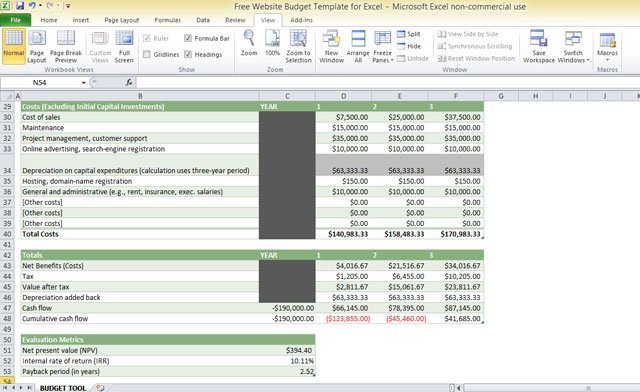 Detail Cost Estimate Template Excel Nomer 31