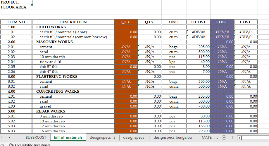 Detail Cost Estimate Template Excel Nomer 36