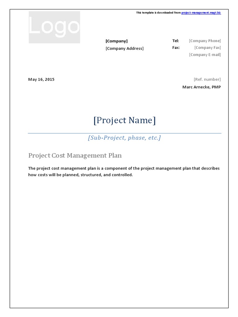 Detail Cost Management Template Nomer 40