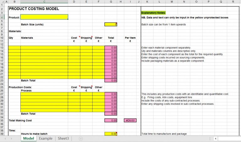 Detail Costing Template Excel Nomer 3