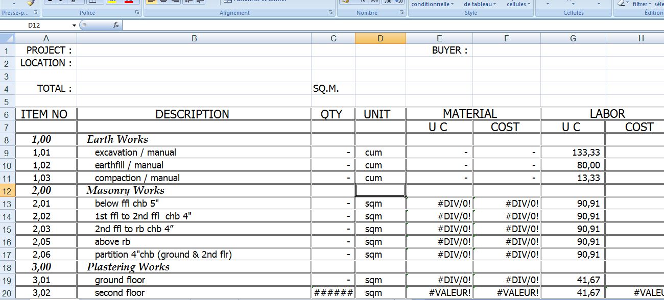 Detail Costing Template Excel Nomer 29