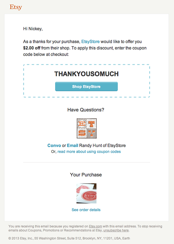Detail Coupon Code Email Template Nomer 13